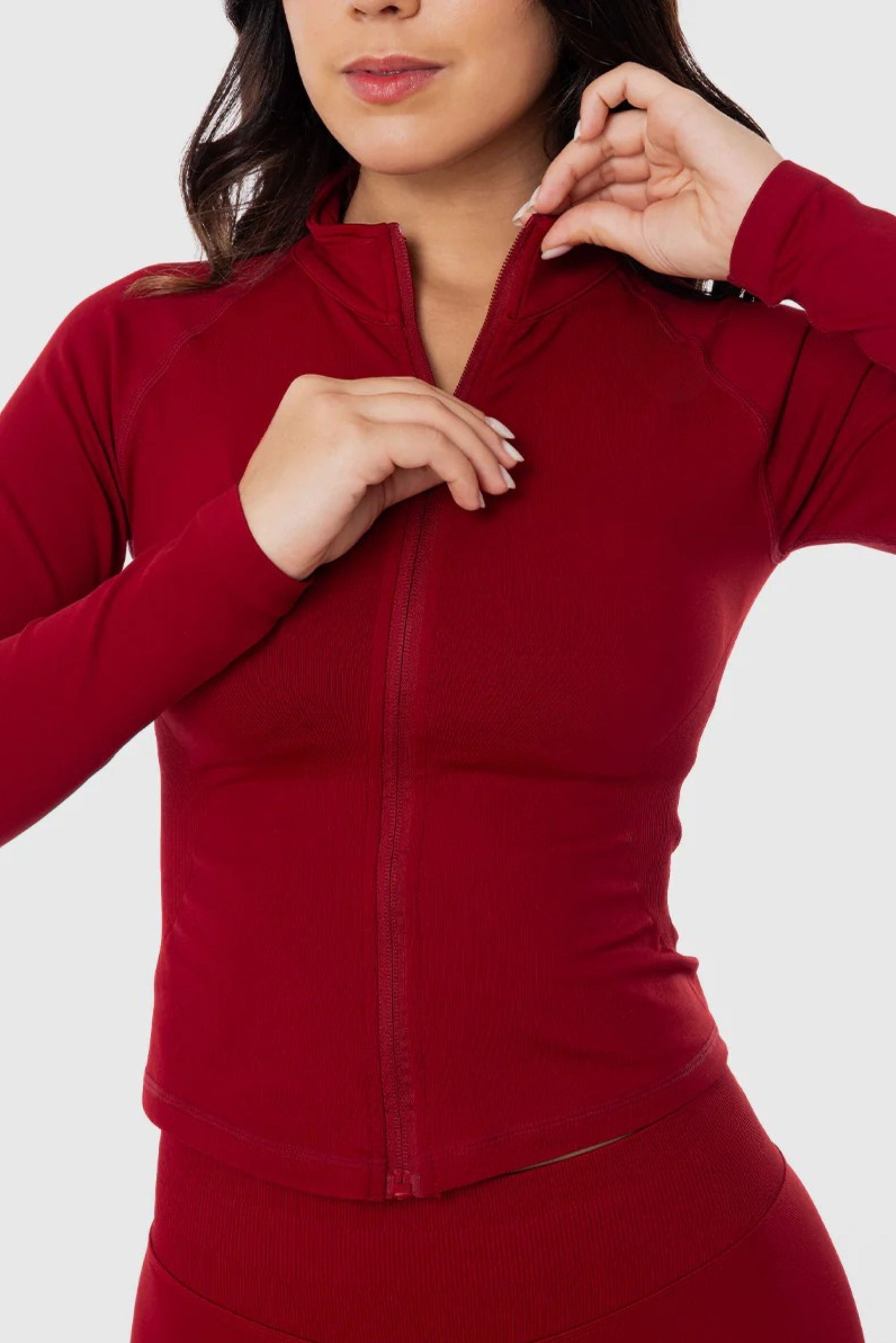 VESTE IMPACT - ROUGE BORDEAUX