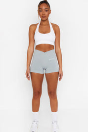 SHORT V SCRUNCH - LIGHT GREY