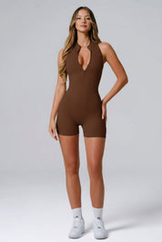 COMBI SHORT - MARRON